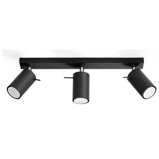 Stropná Lampa Oregon 3 BLACK A-093