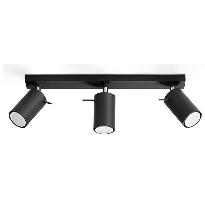 Stropná Lampa Oregon 3 BLACK A-093