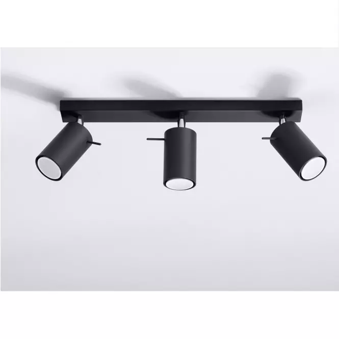 Stropná Lampa Oregon 3 BLACK A-093