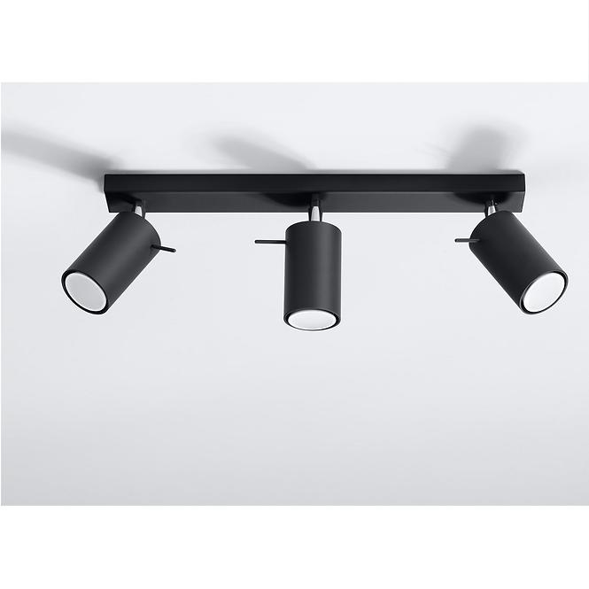 Stropná Lampa Oregon 3 BLACK A-093