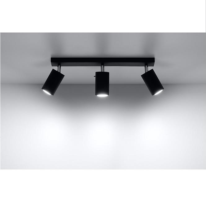 Stropná Lampa Oregon 3 BLACK A-093