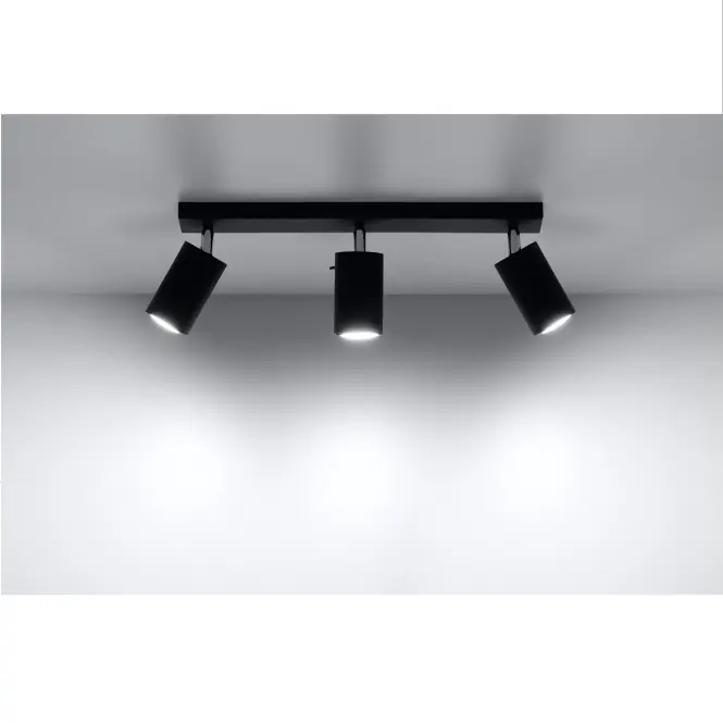 Stropná Lampa Oregon 3 BLACK A-093,5