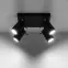 Stropná Lampa Oregon 4 BLACK A-094