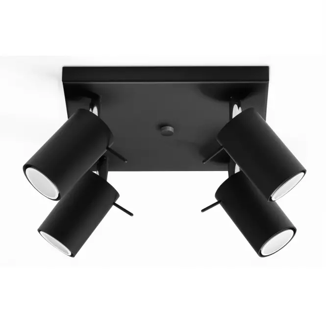 Stropná Lampa Oregon 4 BLACK A-094