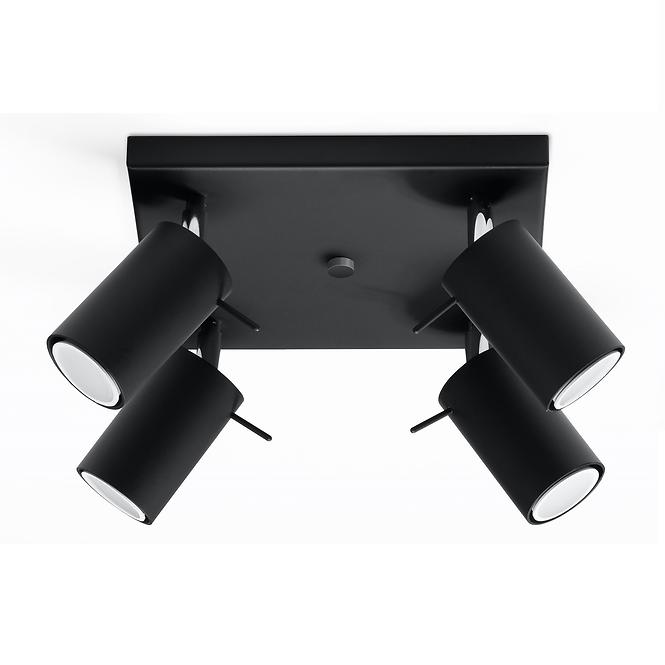 Stropná Lampa Oregon 4 BLACK A-094