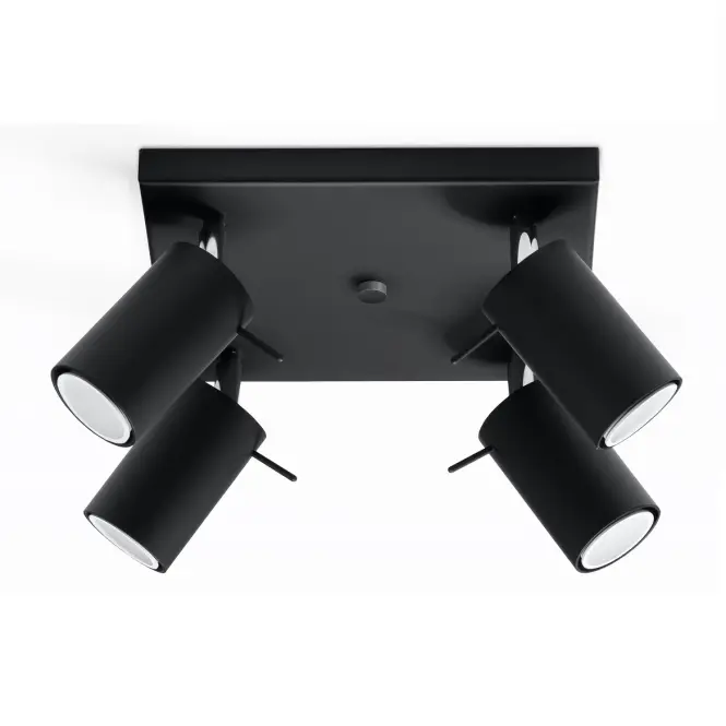 Stropná Lampa Oregon 4 BLACK A-094,2