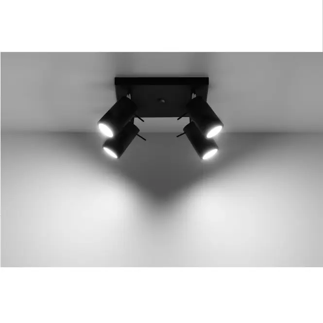 Stropná Lampa Oregon 4 BLACK A-094,5