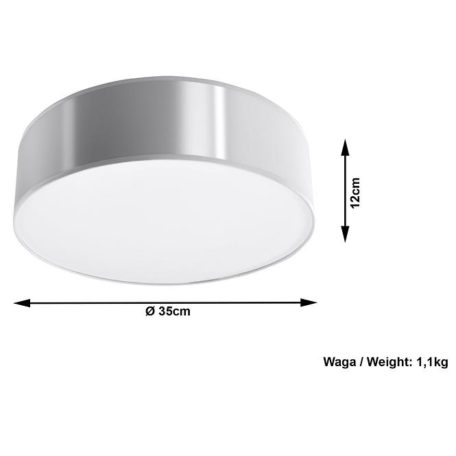 Stropná Lampa Nebraska 35 GREY A-12