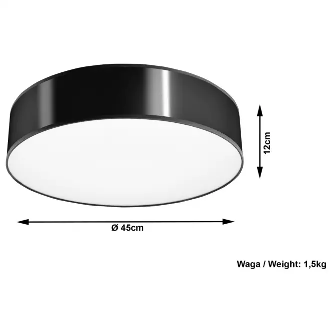 Stropná Lampa Nebraska 35 BLACK A-1