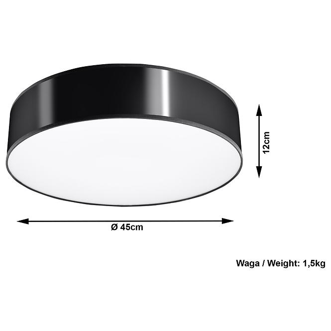 Stropná Lampa Nebraska 35 BLACK A-1