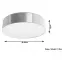Stropná Lampa Nebraska 35 GREY A-12,4