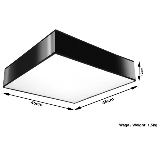 Stropná Lampa Montana 45 BLACK A-13