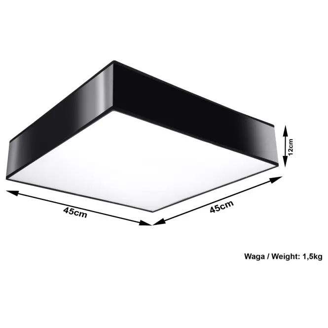 Stropná Lampa Montana 45 BLACK A-13,4
