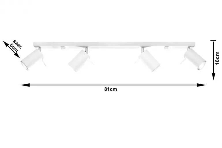 Stropná Lampa Oregon 4L WHITE A-331