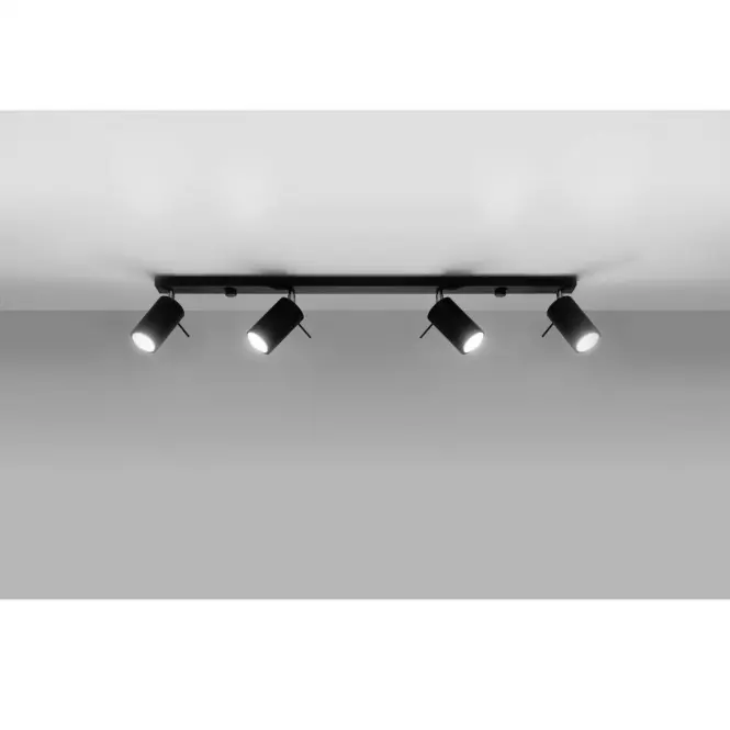 Stropná Lampa Oregon 4L BLACK A-332