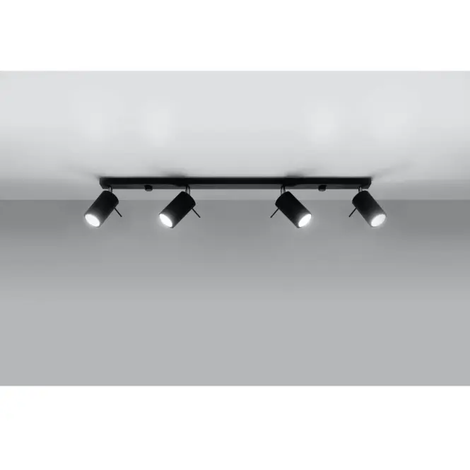 Stropná Lampa Oregon 4L BLACK A-332,2