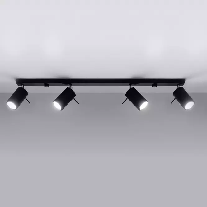 Stropná Lampa Oregon 4L BLACK A-332