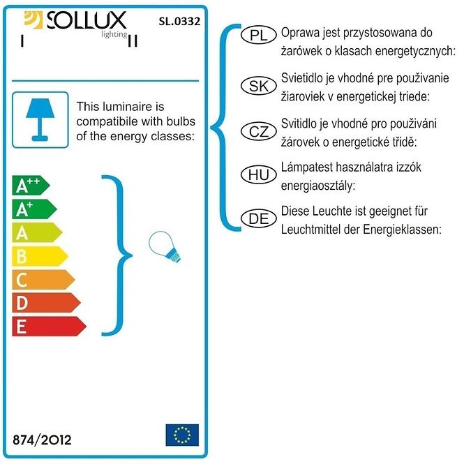 Stropná Lampa Oregon 4L BLACK A-332