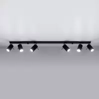 Stropná Lampa Oregon 6L BLACK A-334