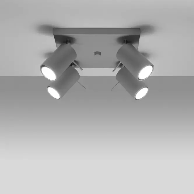 Stropná Lampa Oregon 4 BLACK A-452