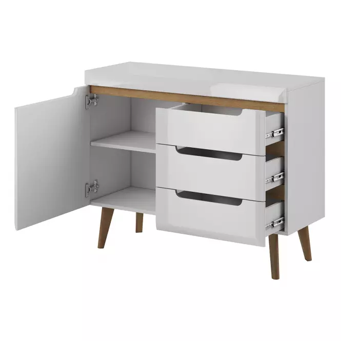 Komoda NORDI NKSZ107 biela,2