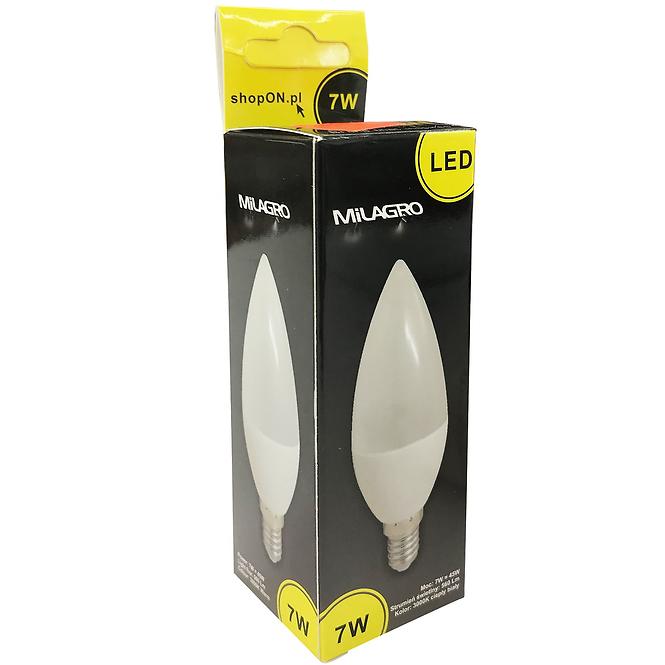 Žiarovka LED CANDLE 7W E14 3000K 394 MILAGRO