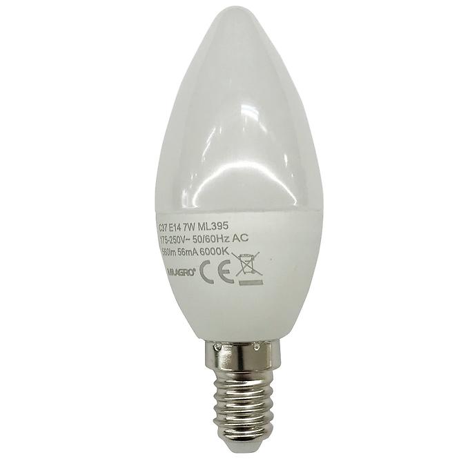 LED žiarovka candle 7W E14 6000K 395 Milagro