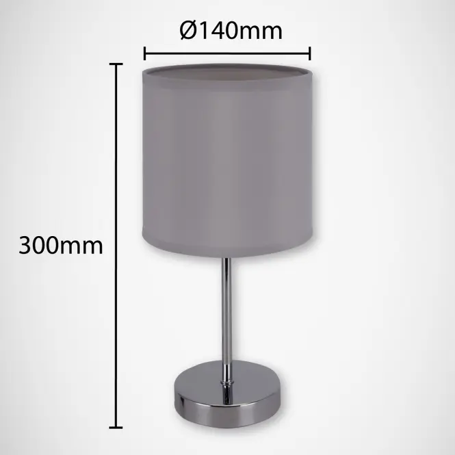 Stolná lampa AGNES 03147 E14 sivá,3