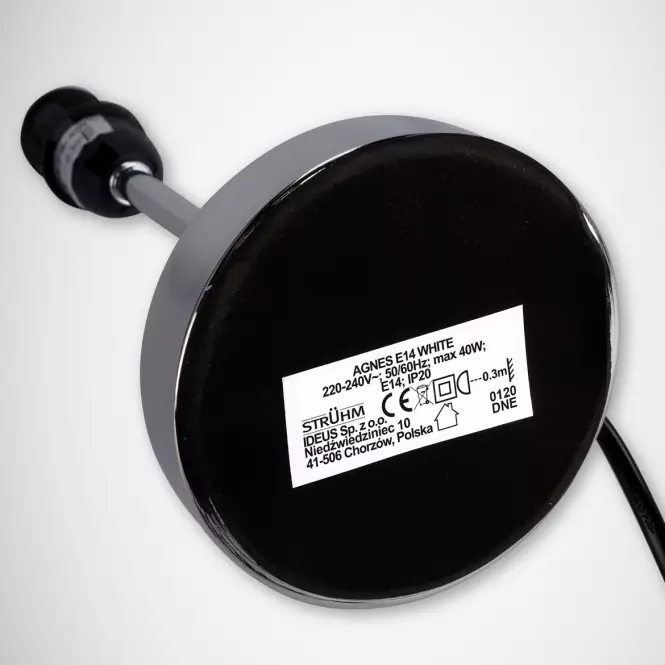 Stolná lampa AGNES 03147 E14 sivá