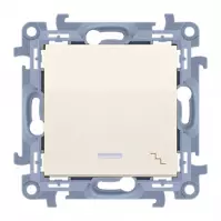 Schodiskový vypínač s podsvietením LED krémový CW6L.01/41