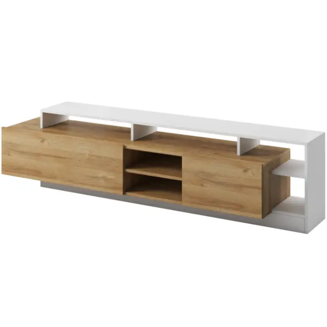 Obývacia stena Alva dub grande /biely mat,4
