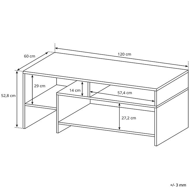 Obývacia stena Alva grande oak/biely mat