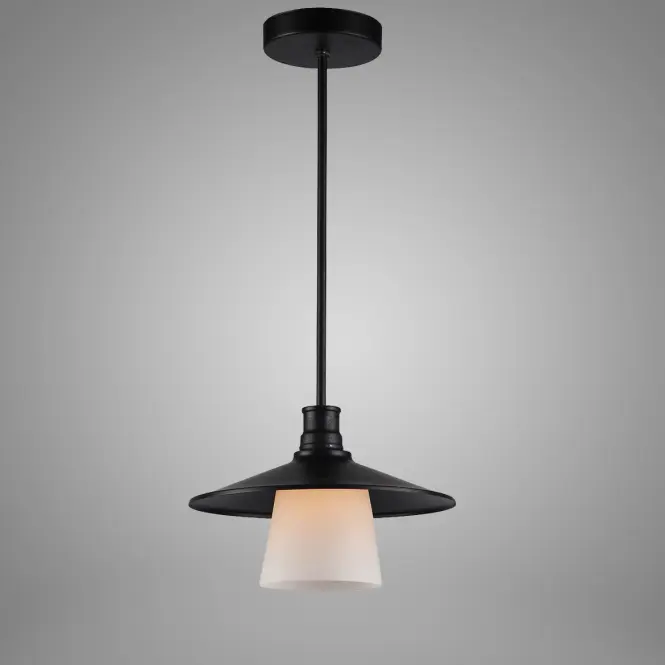 Luster 1x60W E27 Loft čierne,2