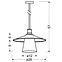 Luster 1x60W E27 Loft čierne,4