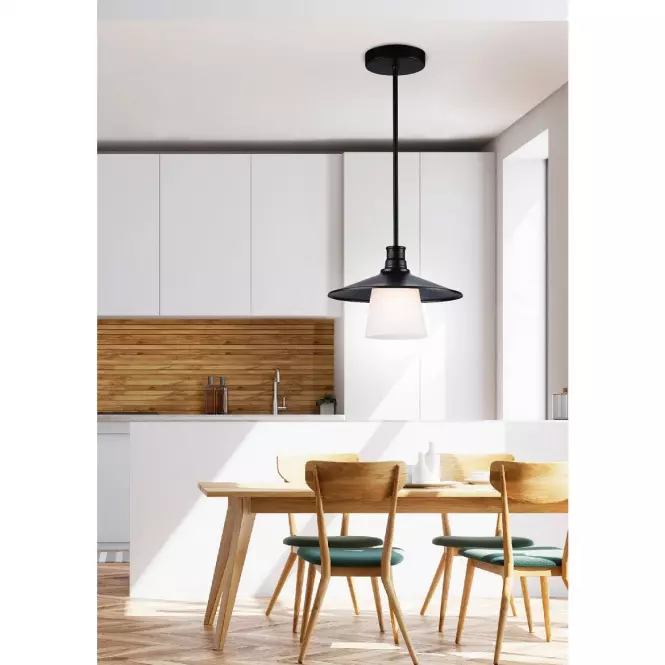 Luster 1x60W E27 Loft čierne