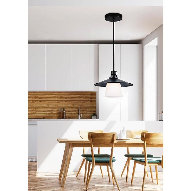 Luster 1x60W E27 Loft čierne