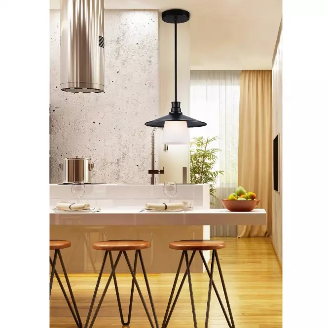 Luster 1x60W E27 Loft čierne