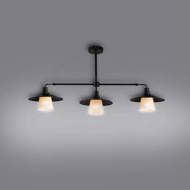  Závesné svietidlo Loft 3x60W E27 čierne