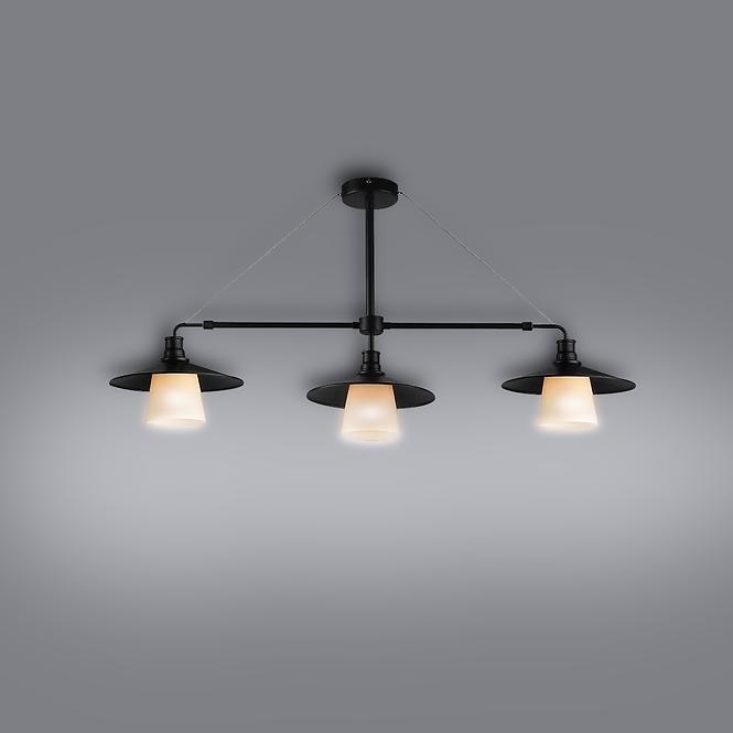  Závesné svietidlo Loft 3x60W E27 čierne
