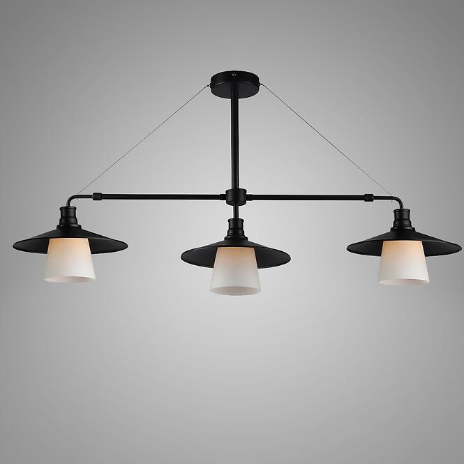  Závesné svietidlo Loft 3x60W E27 čierne,2