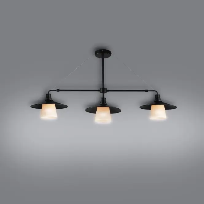 Závesné svietidlo Loft 3x60W E27 čierne