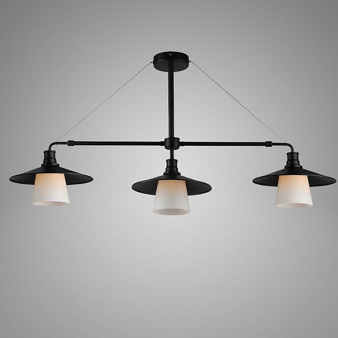 Závesné svietidlo Loft 3x60W E27 čierne
