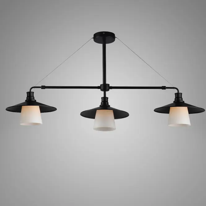 Závesné svietidlo Loft 3x60W E27 čierne,2