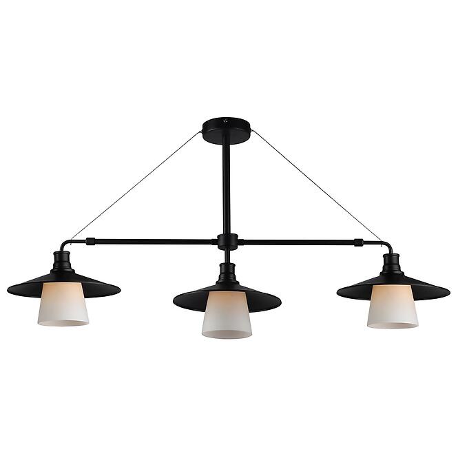 Závesné svietidlo Loft 3x60W E27 čierne