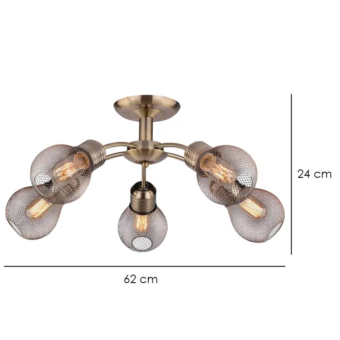 Stropné bodové svietidlo 35-56603 Gliva LW5,3
