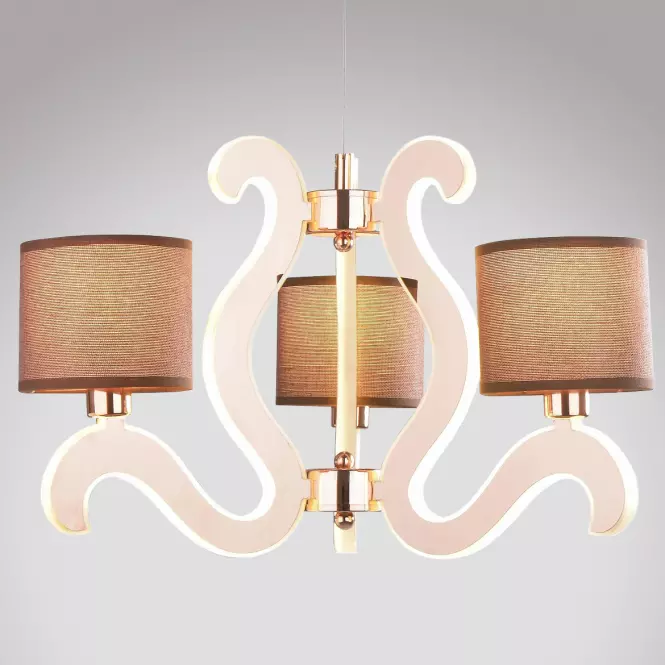 Ambrosia 3 Závesné svietidlo 3x40W E14 + 18,4W LED meď
