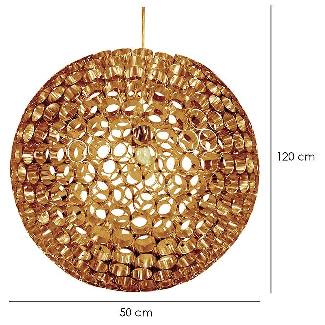 Abros Závesné svietidlo 50 1x60w E27 Meď