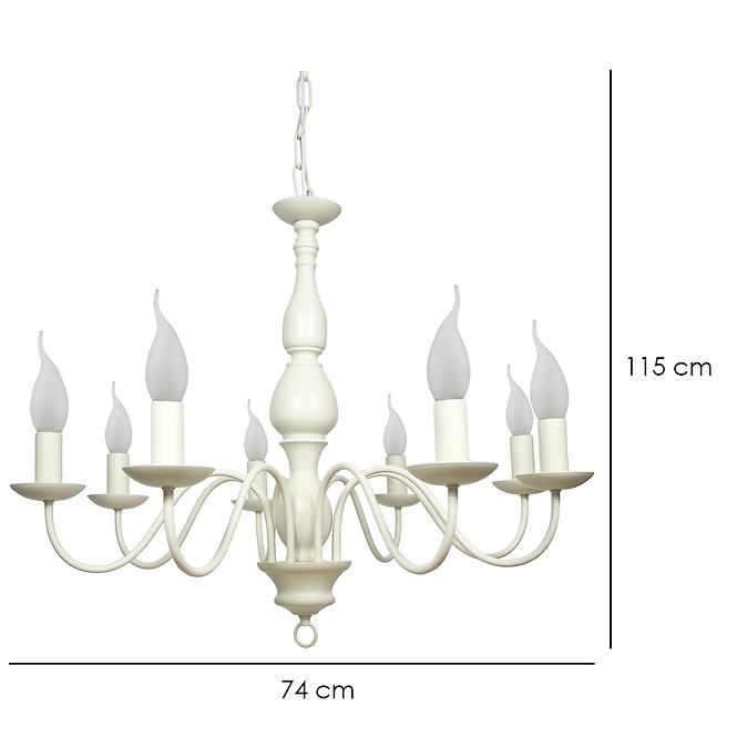 Bellagio Závesné svietidlo 8x40w E14 Krémová,3