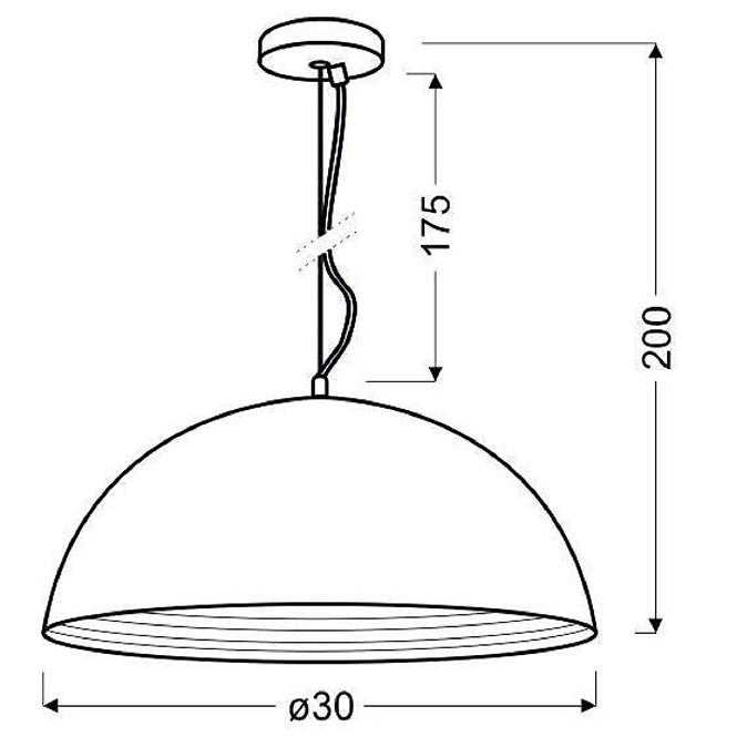 Dorada Závesné svietidlo 30 1x60w E27 Chróm,2