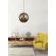 Závesné svietidlo guľa Ø25 cm 1x60W E27 medená,5
